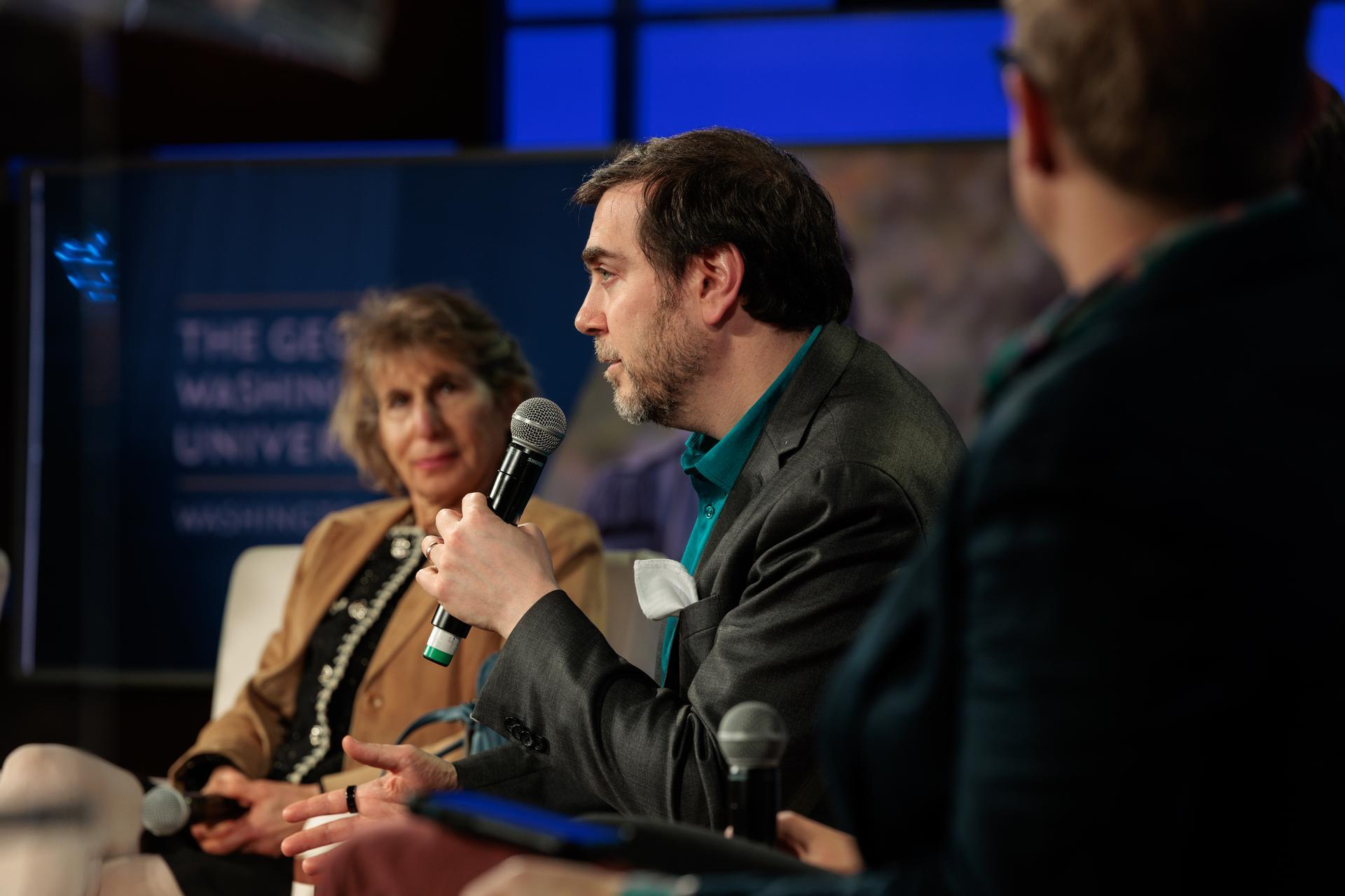 David Broniatowski speaking at TRAILSCon 2025