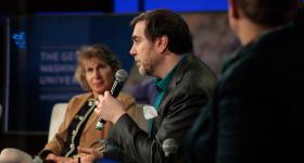 David Broniatowski speaking at TRAILSCon 2025